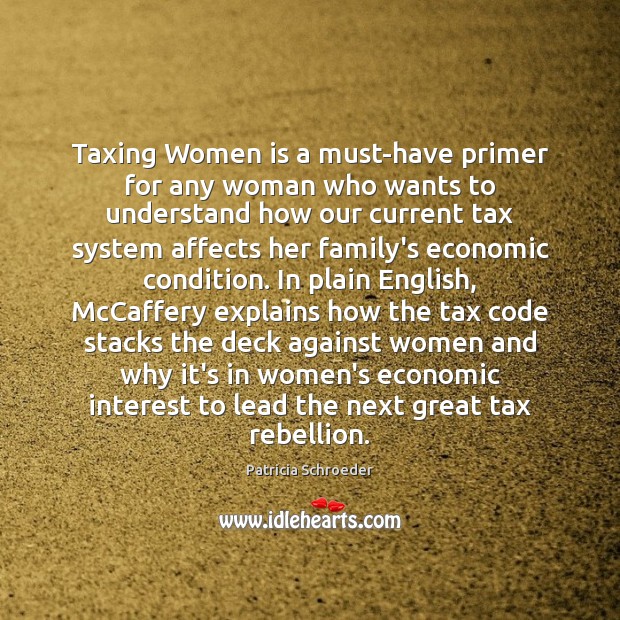 Taxing Women is a must-have primer for any woman who wants to Image