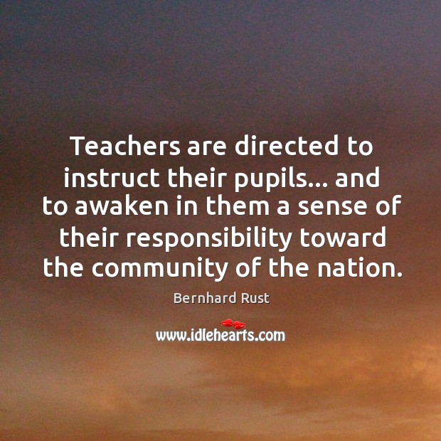 Teachers are directed to instruct their pupils… and to awaken in them Image