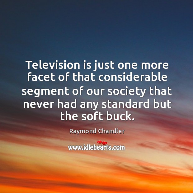 Television is just one more facet of that considerable segment Television Quotes Image