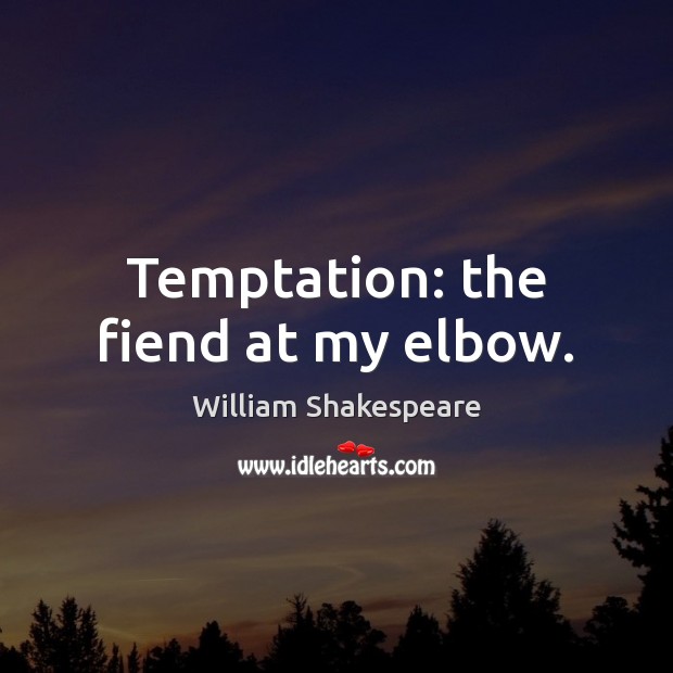 Temptation: the fiend at my elbow. Image