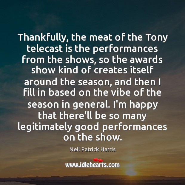 Thankfully, the meat of the Tony telecast is the performances from the Image