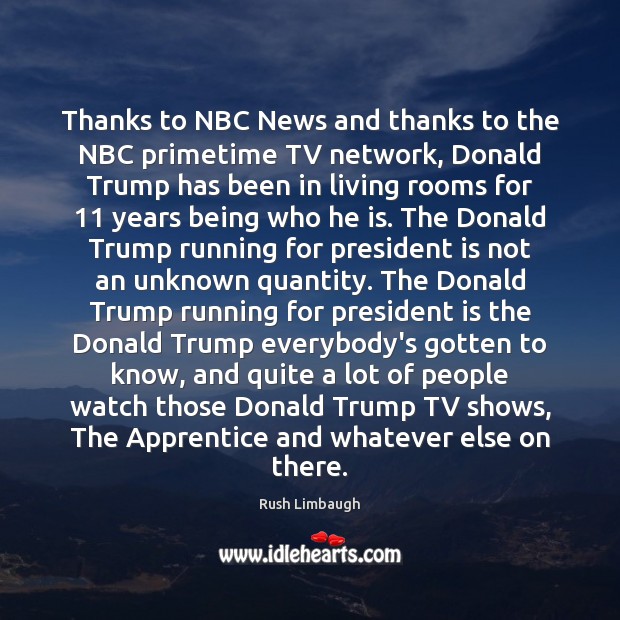 Thanks to NBC News and thanks to the NBC primetime TV network, Image