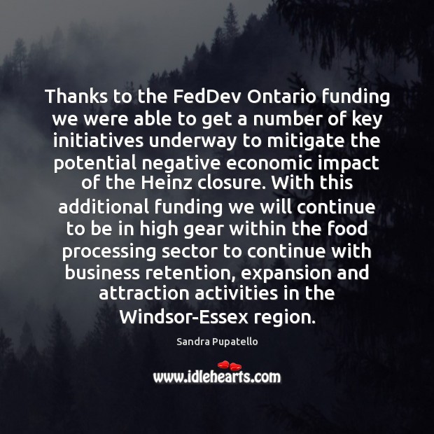 Thanks to the FedDev Ontario funding we were able to get a Image
