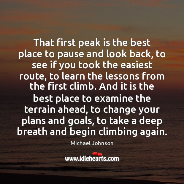 That first peak is the best place to pause and look back, Image