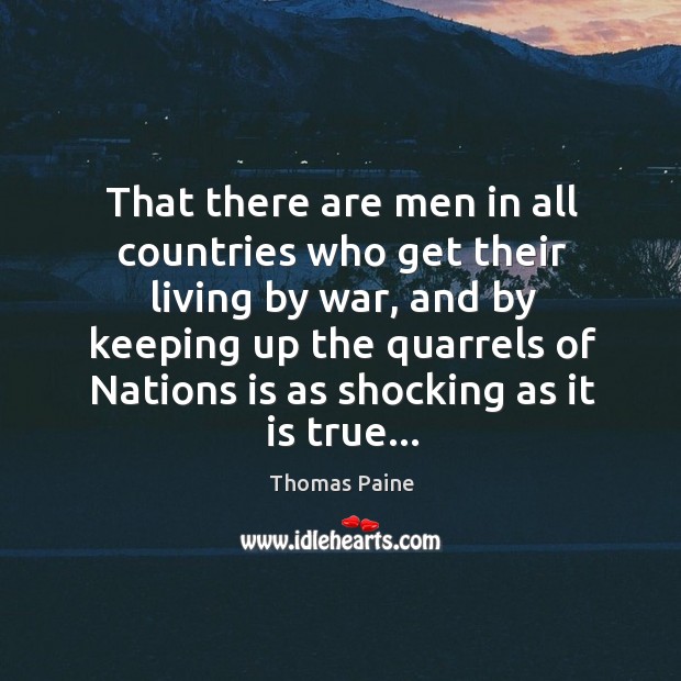 That there are men in all countries who get their living by Image