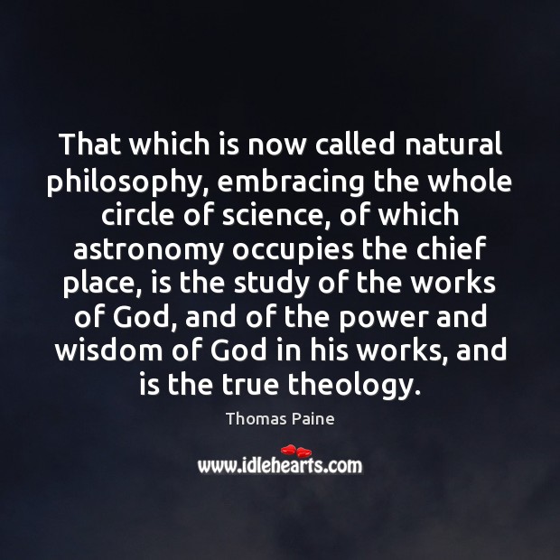 That which is now called natural philosophy, embracing the whole circle of Image