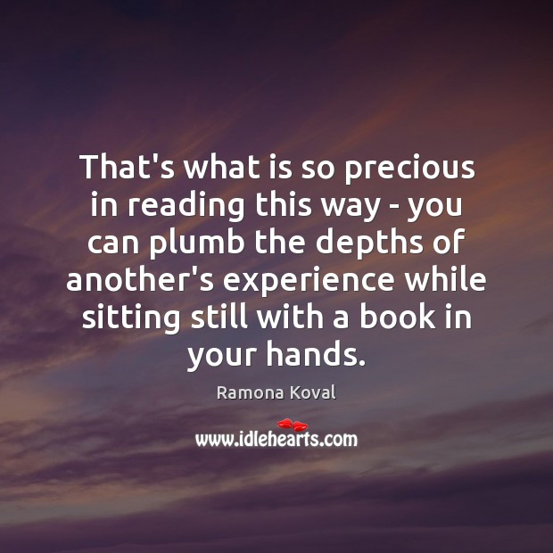 That’s what is so precious in reading this way – you can Image