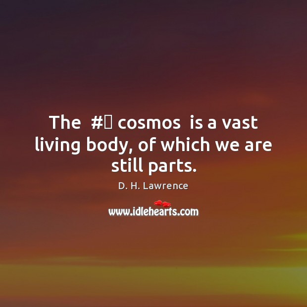 The  #‎ cosmos  is a vast living body, of which we are still parts. Image