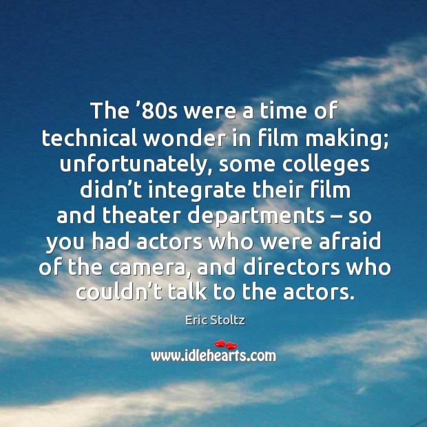 The ’80s were a time of technical wonder in film making; unfortunately Afraid Quotes Image