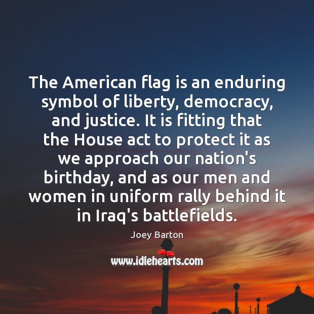 The American flag is an enduring symbol of liberty, democracy, and justice. 