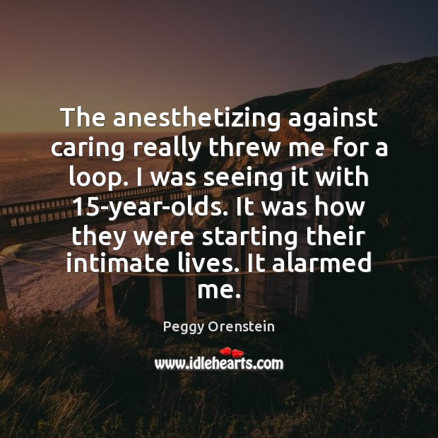 The anesthetizing against caring really threw me for a loop. I was Image