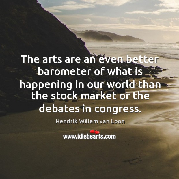 The arts are an even better barometer of what is happening in our world than Image