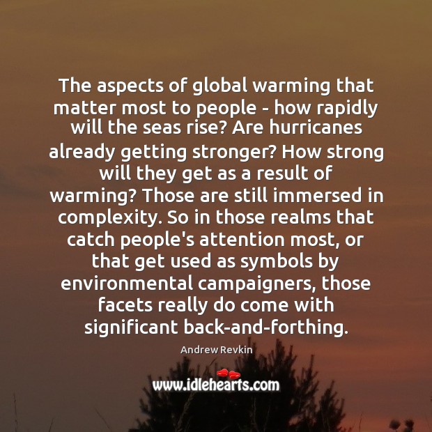The aspects of global warming that matter most to people – how 
