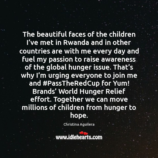 The beautiful faces of the children I’ve met in Rwanda and Hope Quotes Image