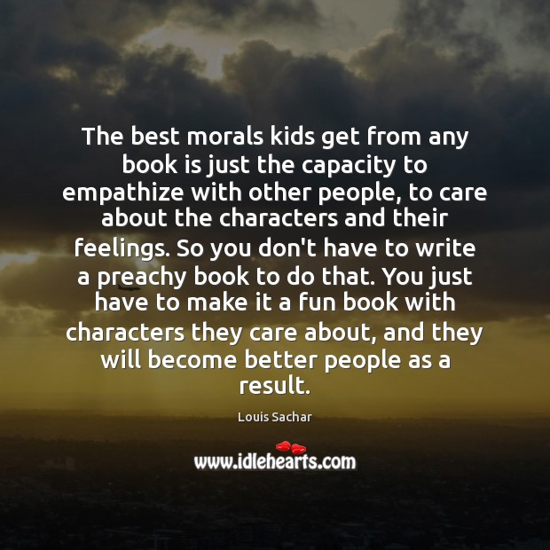 The best morals kids get from any book is just the capacity Image