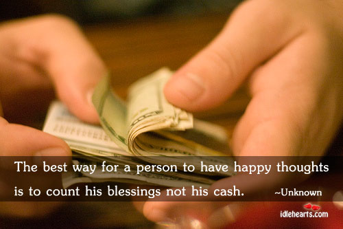 The best way for a person to have Blessings Quotes Image