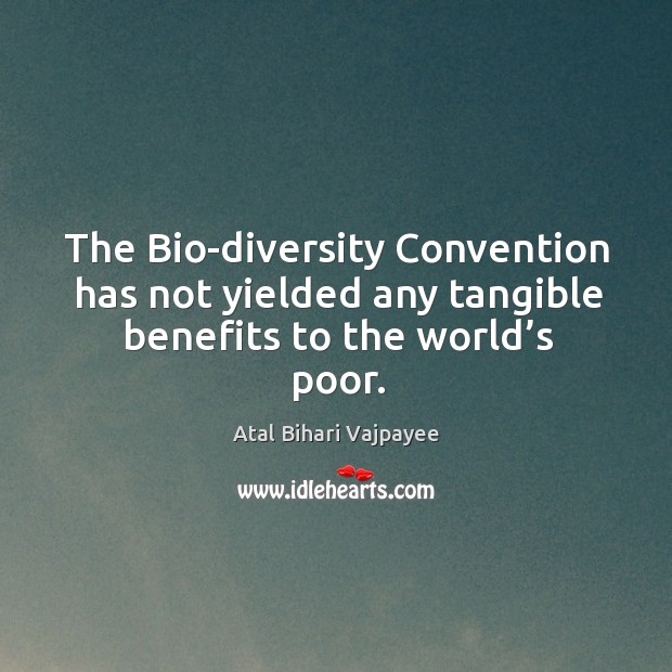 The bio-diversity convention has not yielded any tangible benefits to the world’s poor. Image