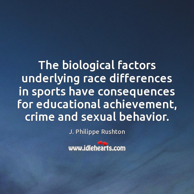 The biological factors underlying race differences in sports have consequences for educational 