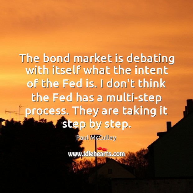 The bond market is debating with itself what the intent of the Image