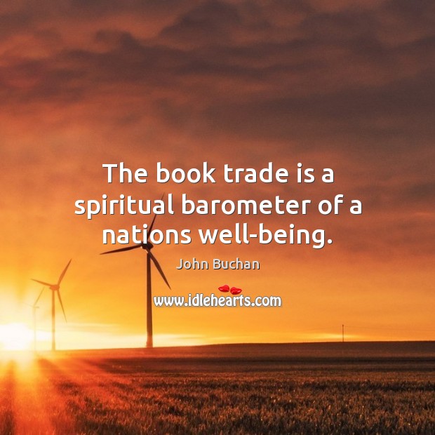 The book trade is a spiritual barometer of a nations well-being. Image