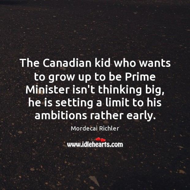 The Canadian kid who wants to grow up to be Prime Minister Image