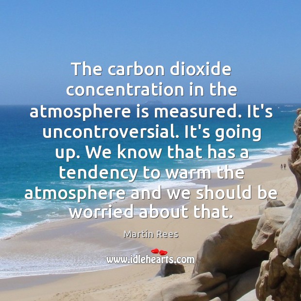 The carbon dioxide concentration in the atmosphere is measured. It’s uncontroversial. It’s Image