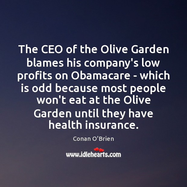 The CEO of the Olive Garden blames his company’s low profits on Image