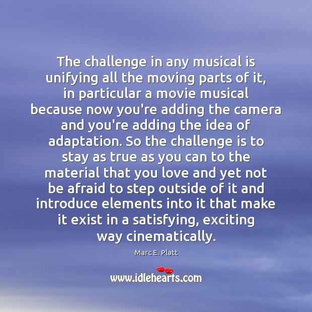 The challenge in any musical is unifying all the moving parts of Image