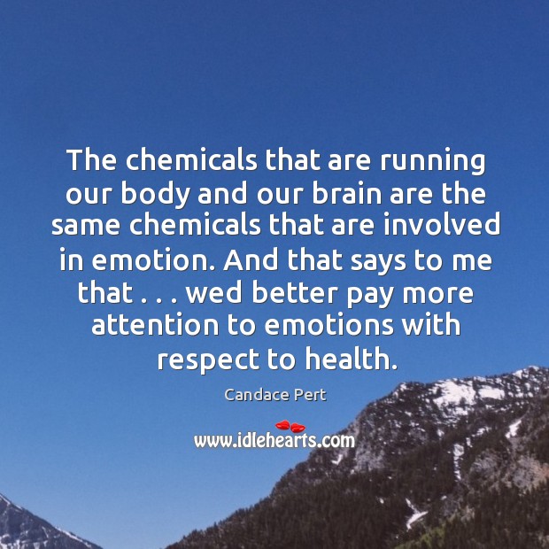 The chemicals that are running our body and our brain are the Image