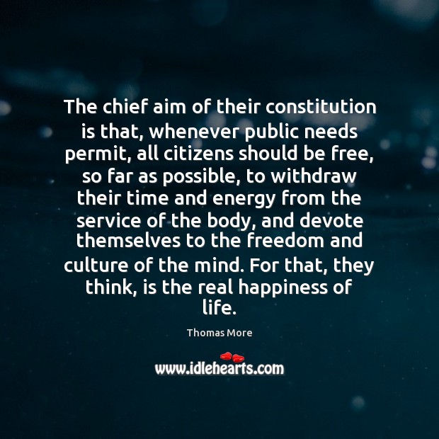 The chief aim of their constitution is that, whenever public needs permit, Image