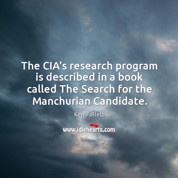 The CIA’s research program is described in a book called The Search Image