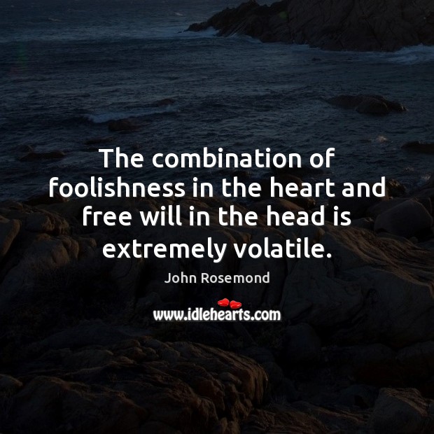 The combination of foolishness in the heart and free will in the 