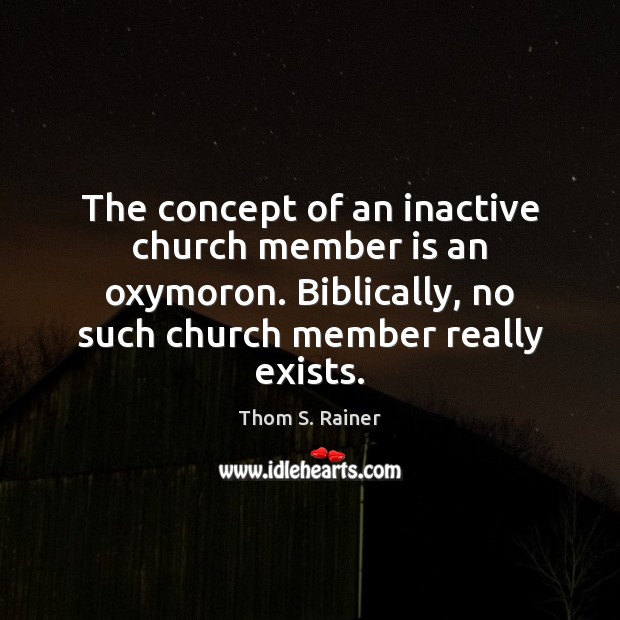 The concept of an inactive church member is an oxymoron. Biblically, no Image