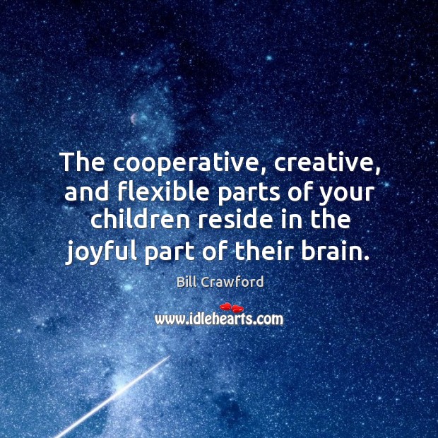 The cooperative, creative, and flexible parts of your children reside in the Image