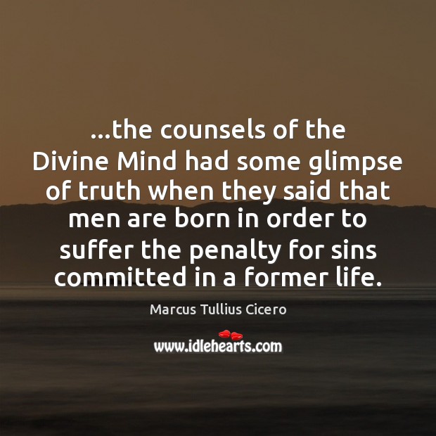 …the counsels of the Divine Mind had some glimpse of truth when Image