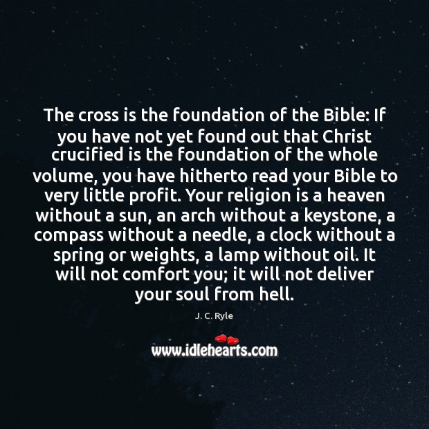 The cross is the foundation of the Bible: If you have not Religion Quotes Image