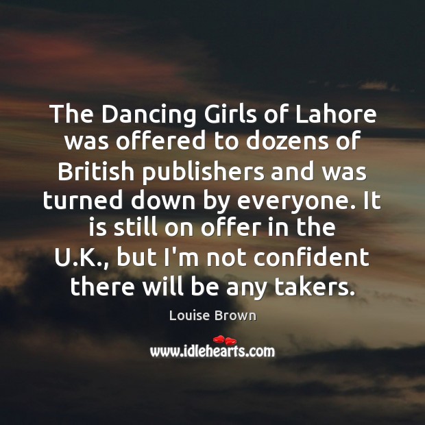 The Dancing Girls of Lahore was offered to dozens of British publishers Image