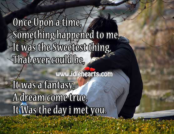 It was the day I met you Image