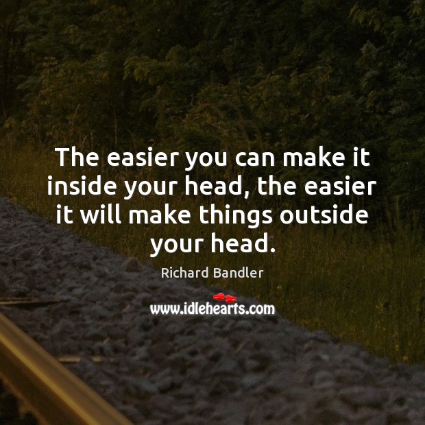 The easier you can make it inside your head, the easier it Image