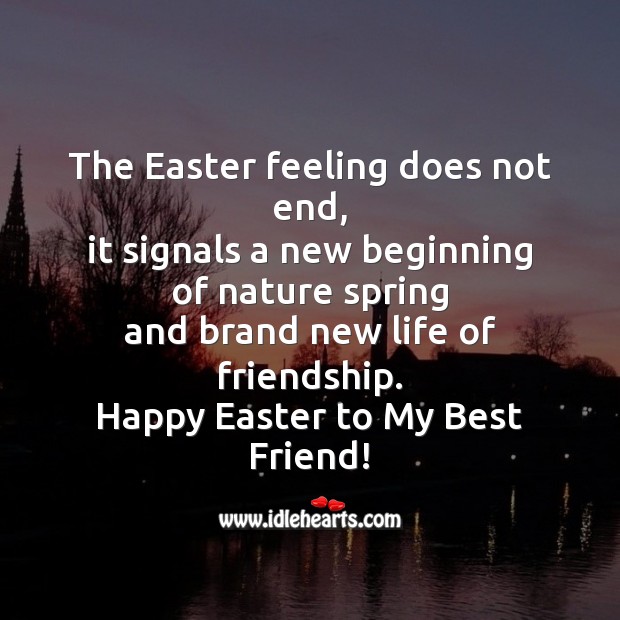 The easter feeling does not end Easter Messages Image