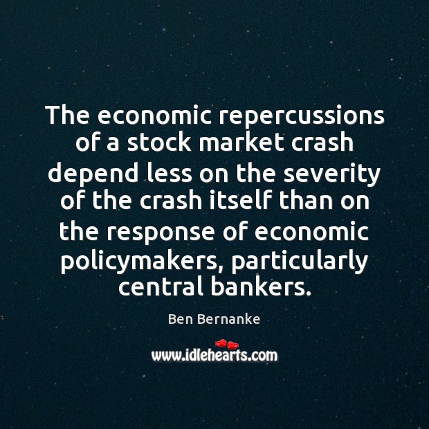 The economic repercussions of a stock market crash depend less on the Image