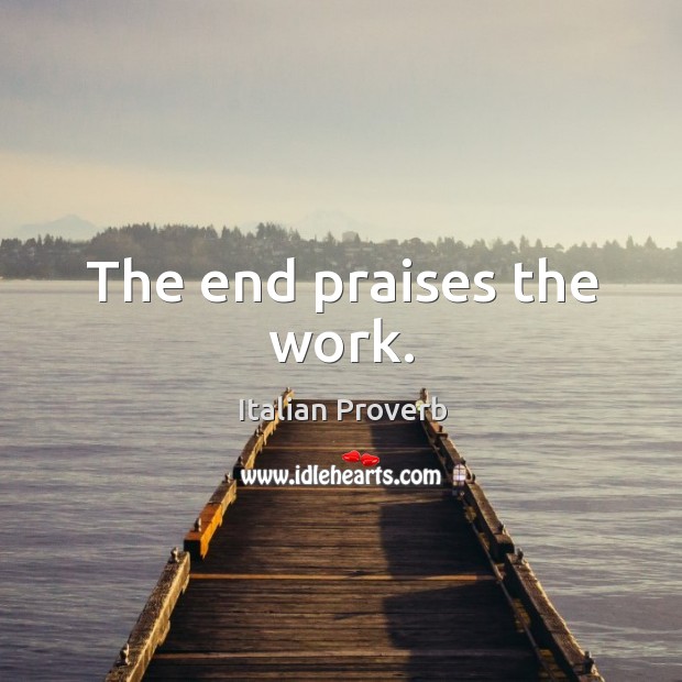 The end praises the work. Image