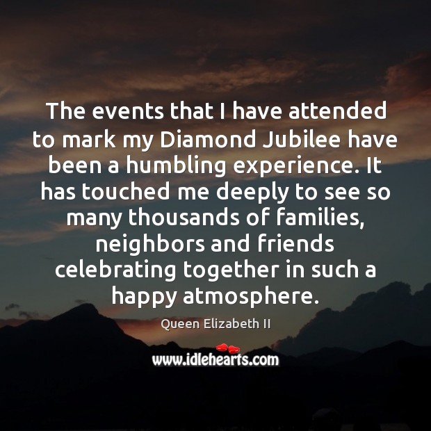 The events that I have attended to mark my Diamond Jubilee have Image