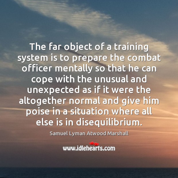 The far object of a training system is to prepare the combat Image