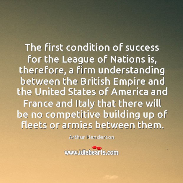 The first condition of success for the league of nations is, therefore Image