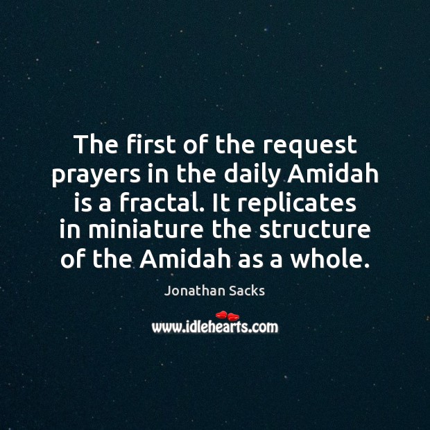The first of the request prayers in the daily Amidah is a Image
