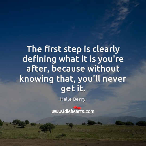 The first step is clearly defining what it is you’re after, because Image