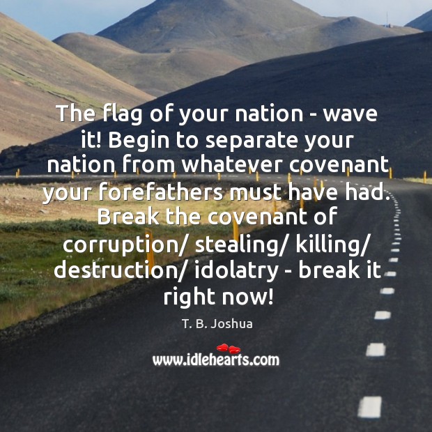 The flag of your nation – wave it! Begin to separate your Image