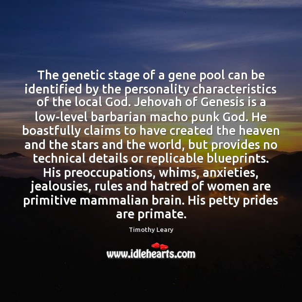 The genetic stage of a gene pool can be identified by the Image