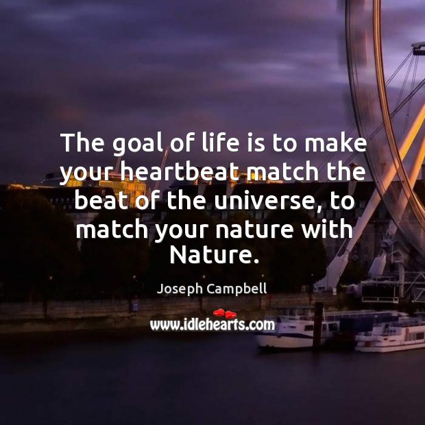 The goal of life. Image